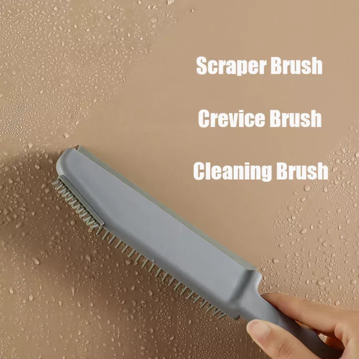 3 In 1 Multifunctional Cleaning Brush Kitchen Bathroom Countertop Floor  Window Silicone Cleaning Brush Crevice Brush Scraper Brush Cleaner