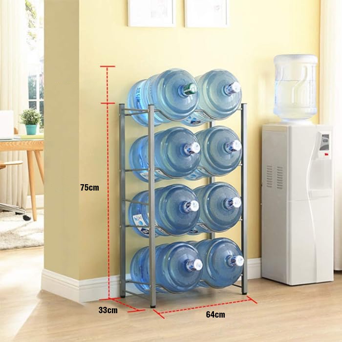 5 Gallon Water Bottle Stand, Metal Water Bottle Holder Storage Rack