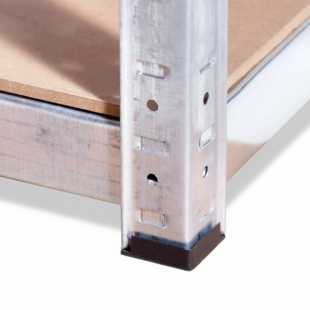 Base Part Of 5 Tier Galvanized Shelving Unit.