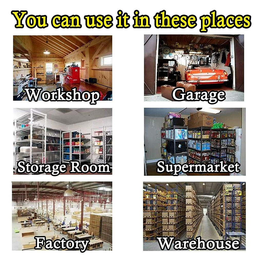 5 Tier Galvanized Shelving Unit, Garage Racking, Multipurpose Storage Shelf Rack 5 Tier Galvanized Shelving Unit, Garage Racking, Multipurpose Storage Shelf Rack