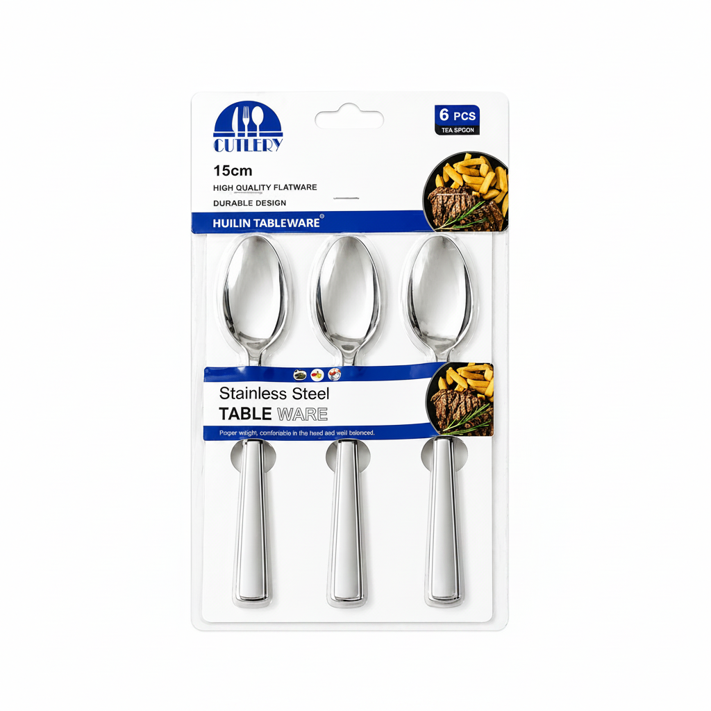 6-Piece Stainless Steel Spoon Set, Dining Tableware Dessert & Tea Spoons 6-Piece Stainless Steel Spoon Set, Dining Tableware Dessert & Tea Spoons
