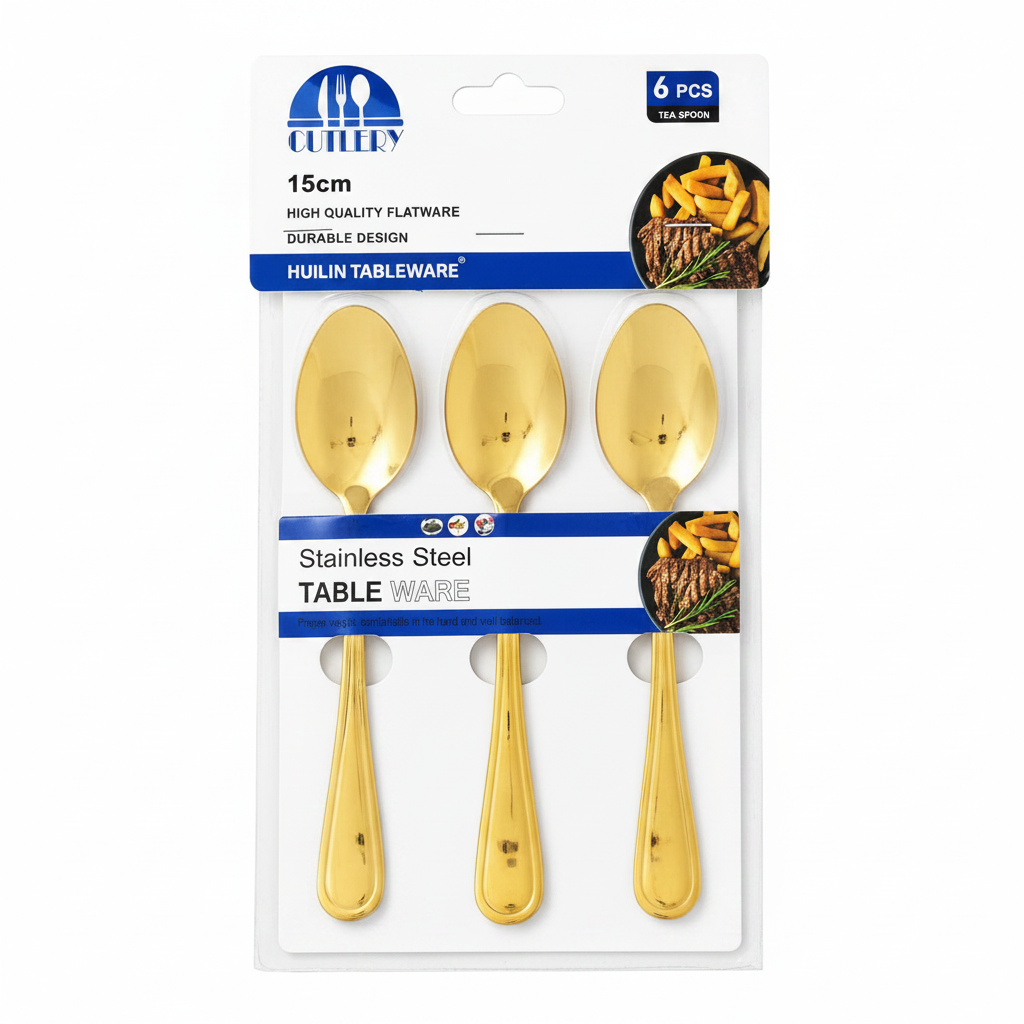 6-Piece Stainless Steel Spoon Set, Dining Tableware Dessert & Tea Spoons 6-Piece Stainless Steel Spoon Set, Dining Tableware Dessert & Tea Spoons