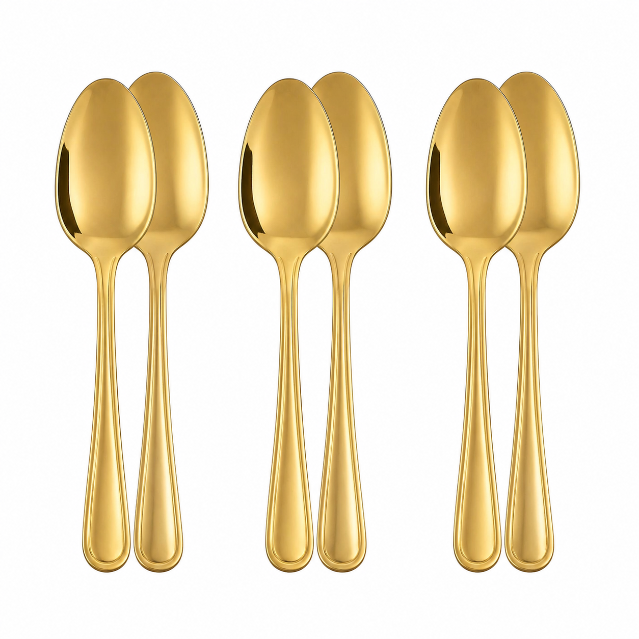 6-Piece Stainless Steel Spoon Set.