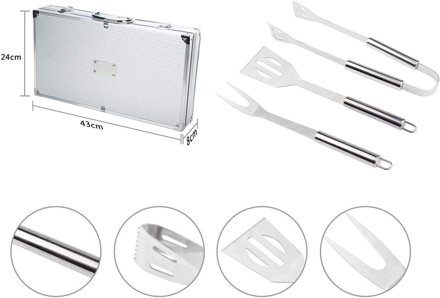 18 Pcs BBQ Griddle Tools Set, Flat Top Barbeque Grill Cooking Kit