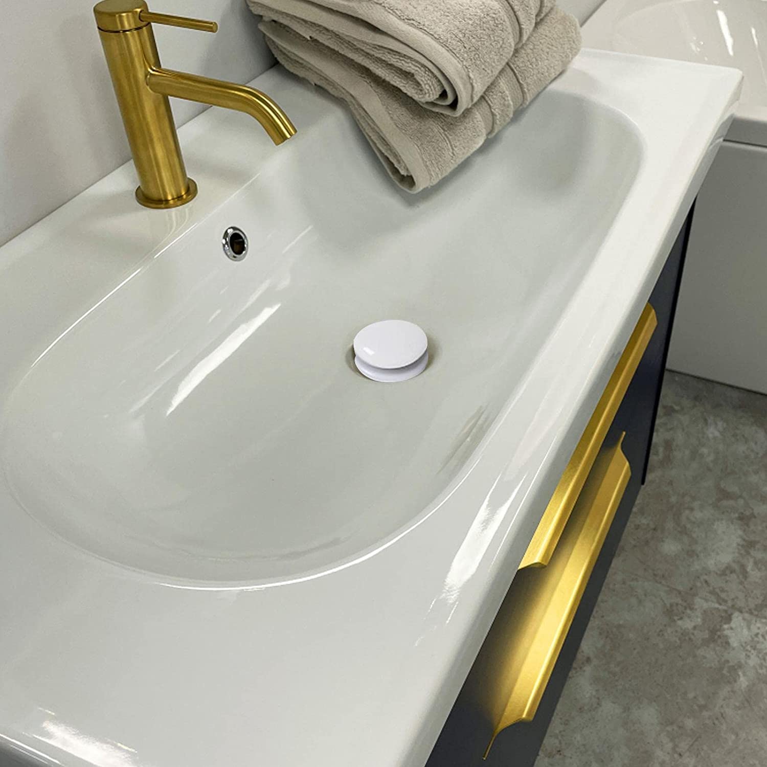 Bathroom Sink Stopper Drain Filter with Hair Catcher used in the sink