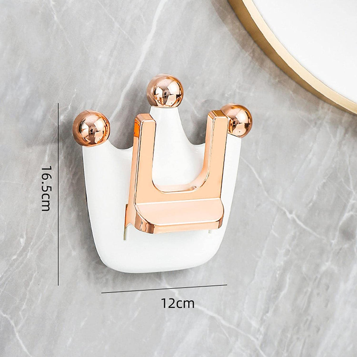  Wall Mounted Hair Dryer Holder with its size