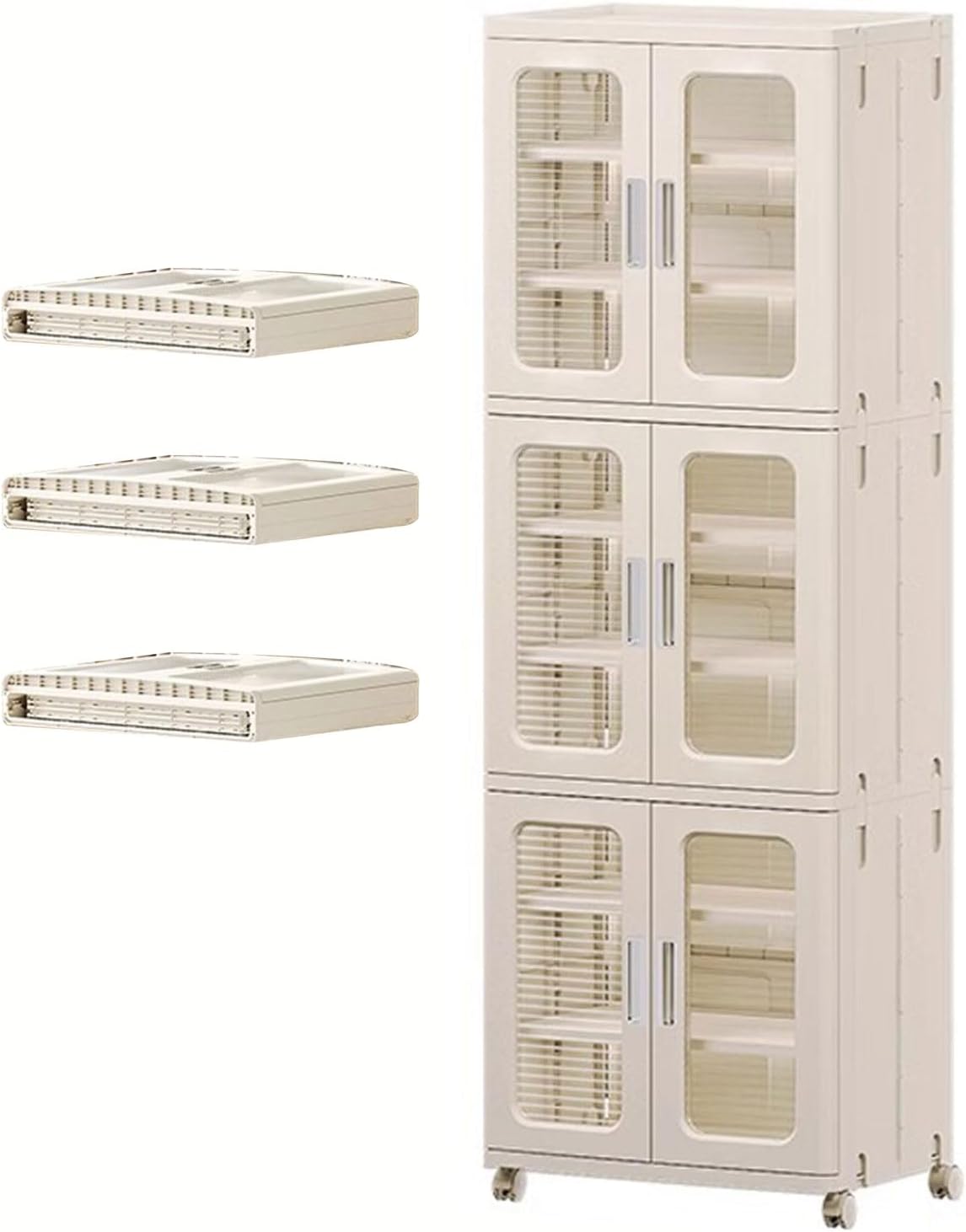 Home Storage Cabinet Organizer, Multi-Layer Rack Shelf for Clothes, Shoes, Toys & Household Essentials