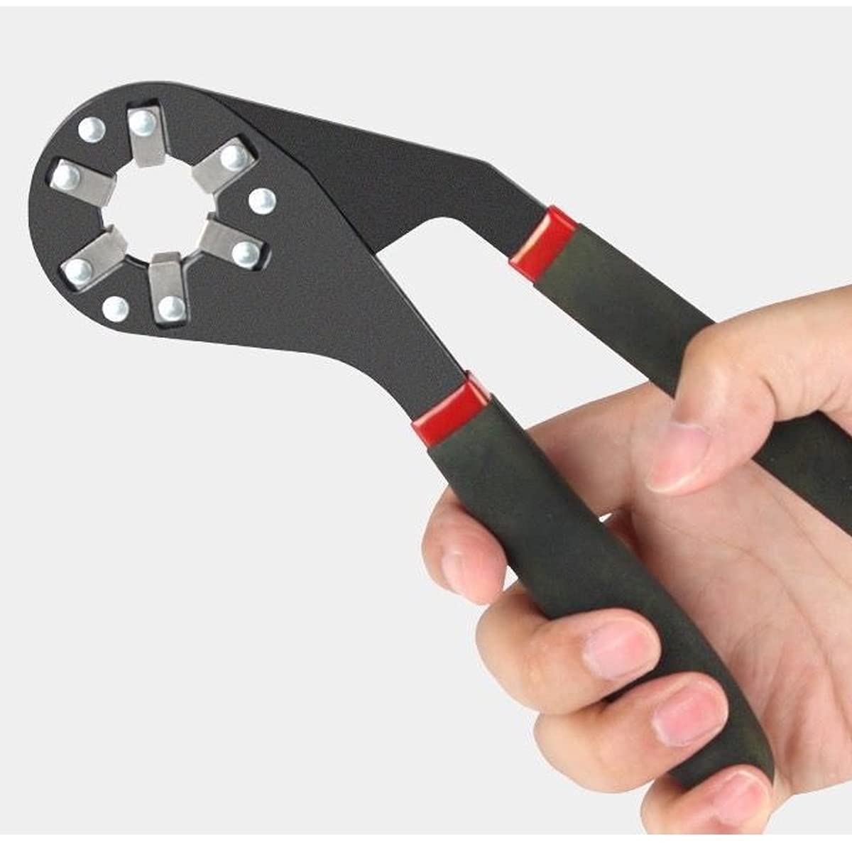 Someone is holding the 6 Inches Universal Magic Wrench, a multifunctional bionic adjustable hexagon spanner