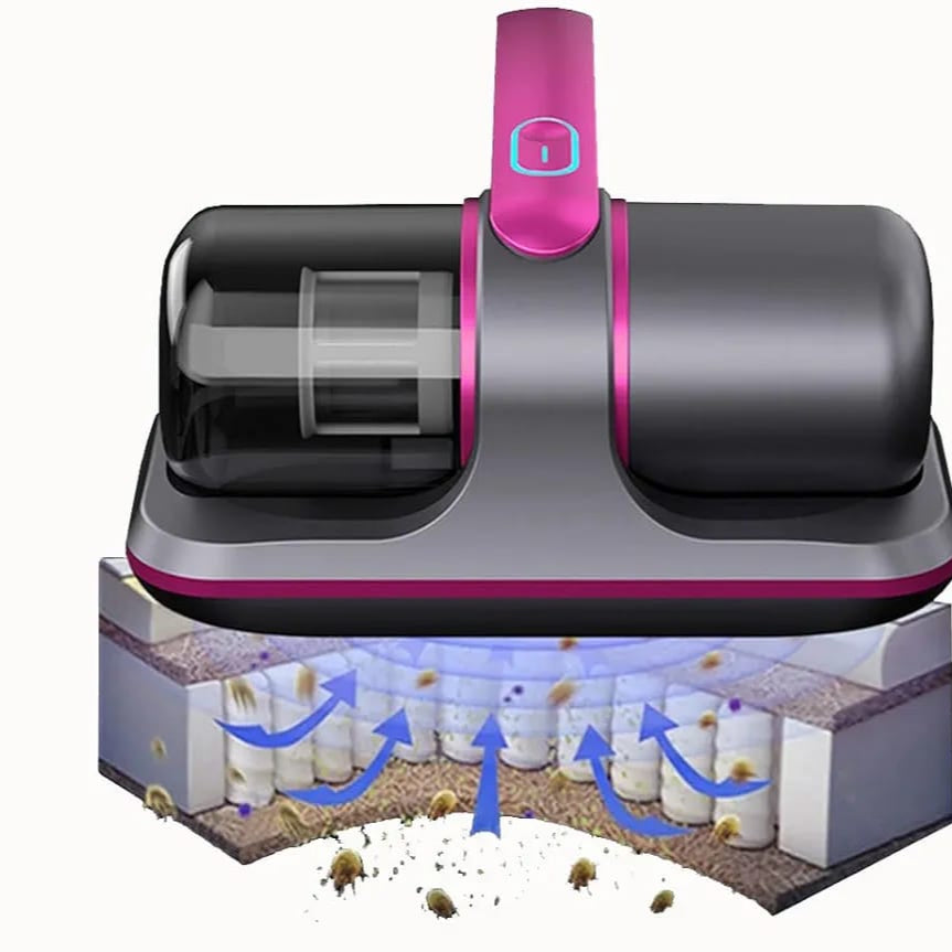 Wireless Vacuum Cleaner Dust Mite Remover  in purple color