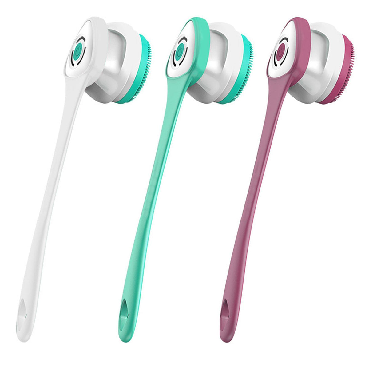 USB Charging Electric Waterproof Shower Body Bath Brush Set with different colors