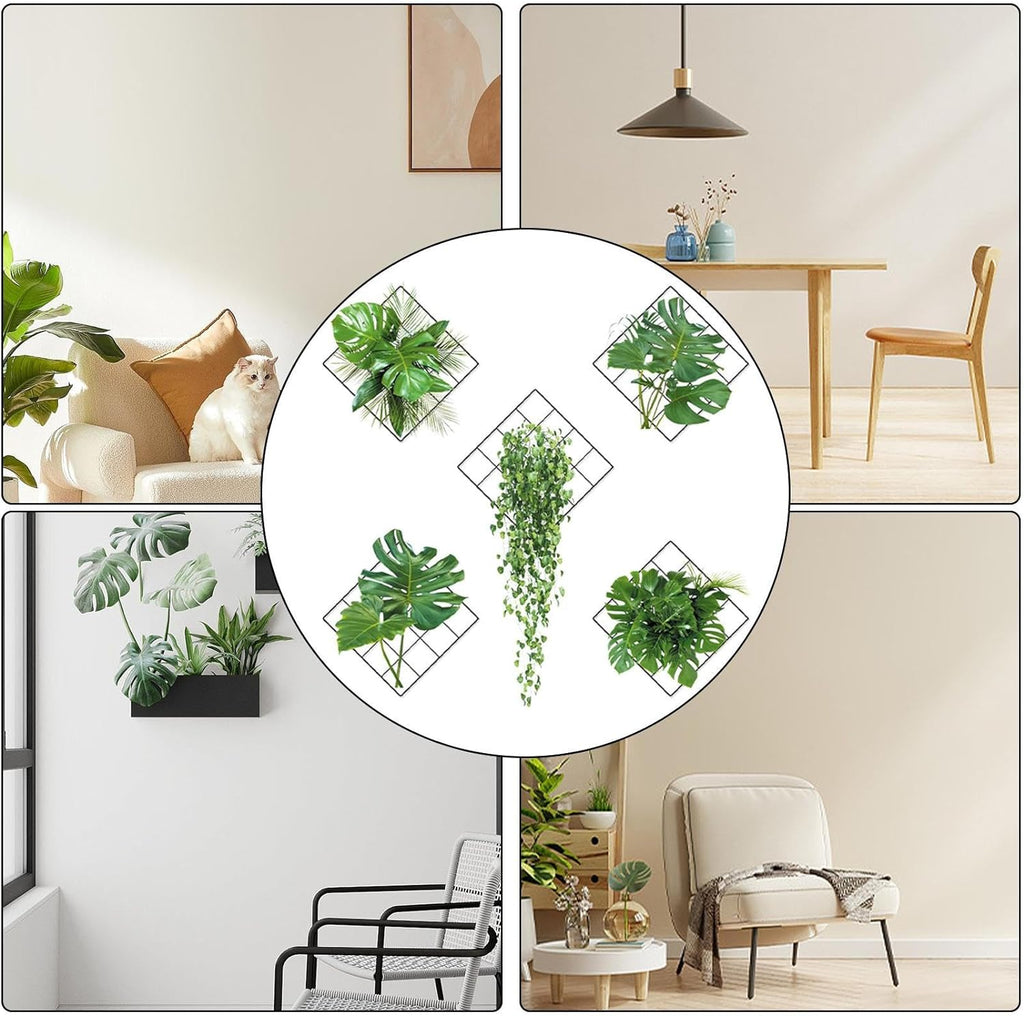 Artificial Plant Indoor Wall Sticker, Green Leaves Home Decor Artificial Plant Indoor Wall Sticker, Green Leaves Home Decor