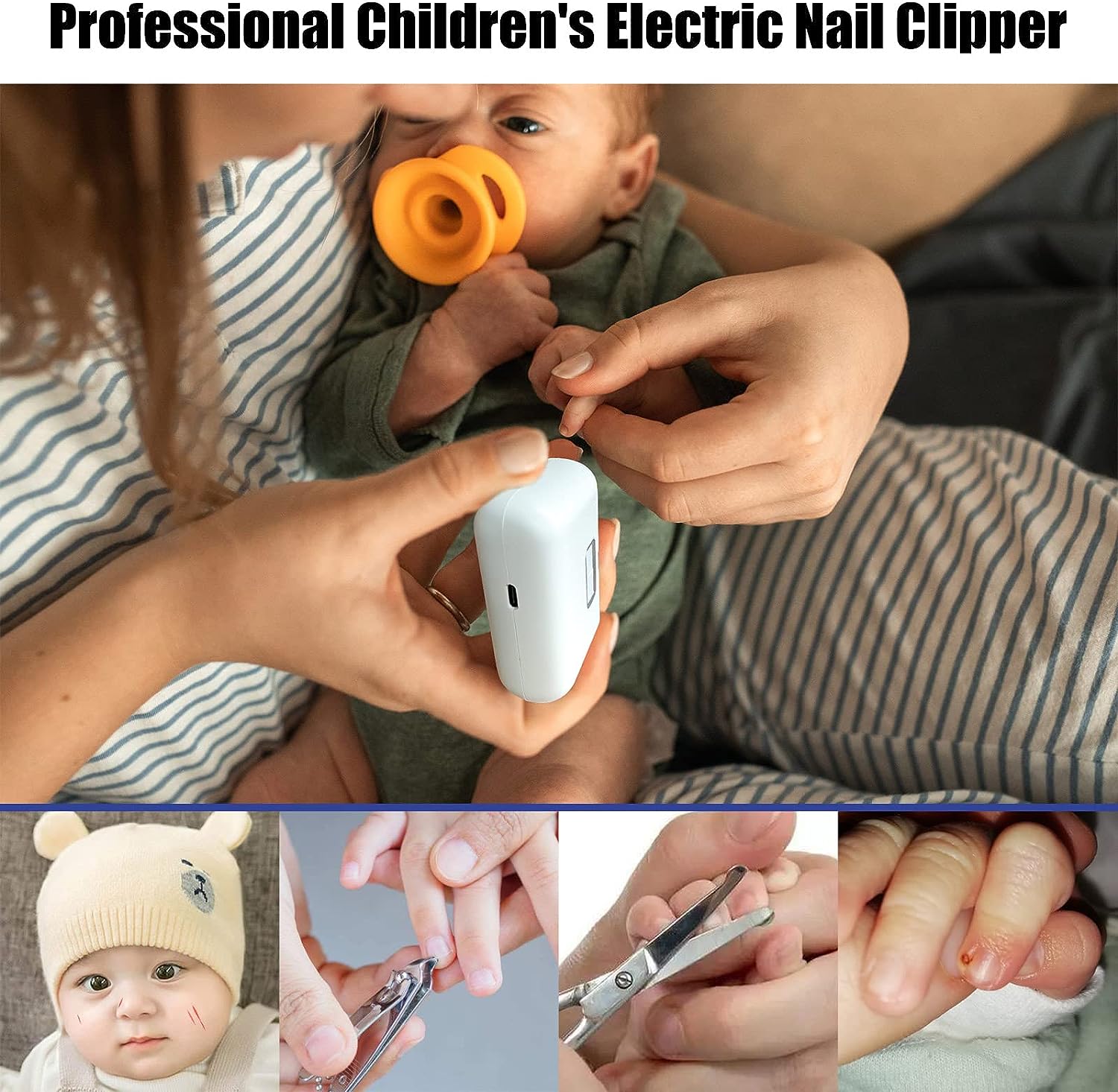 Electric Polishing Nail Clipper, Automatic Nail Cutter Scissors