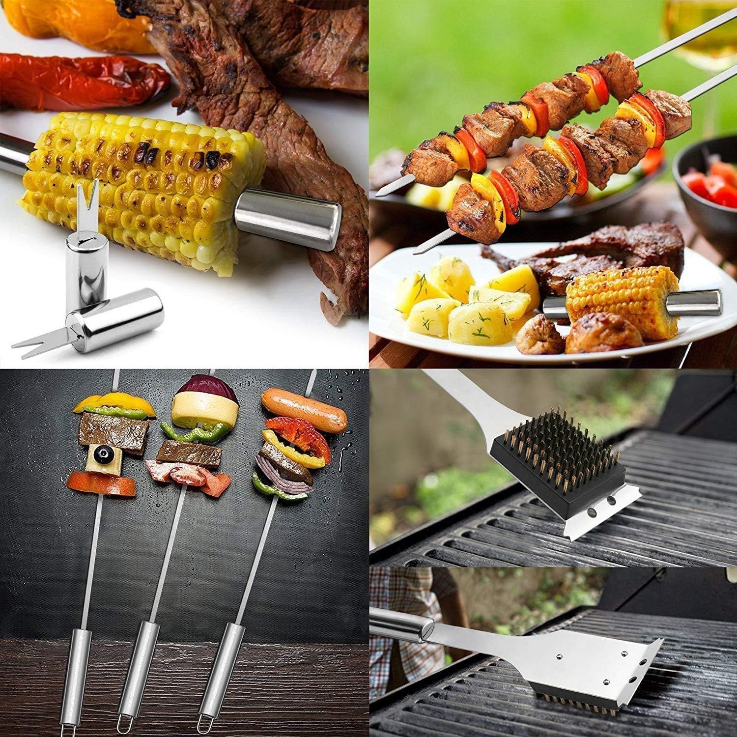 18 Pcs BBQ Griddle Tools Set, Flat Top Barbeque Grill Cooking Kit