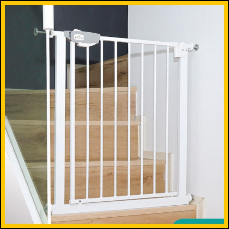 Displaying Children Safety Gate which is installed on a staircase