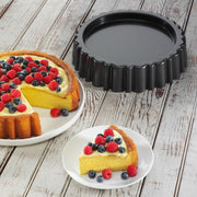 Metallic Non-stick Maryann Cake Pan placed on the table