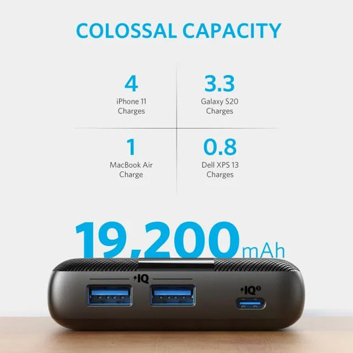 Anker PowerCore III بنك طاقة بقدرة 60 واط، شاحن محمول عالي السرعة للحواسيب المحمولة Anker PowerCore III بنك طاقة بقدرة 60 واط، شاحن محمول عالي السرعة للحواسيب المحمولة