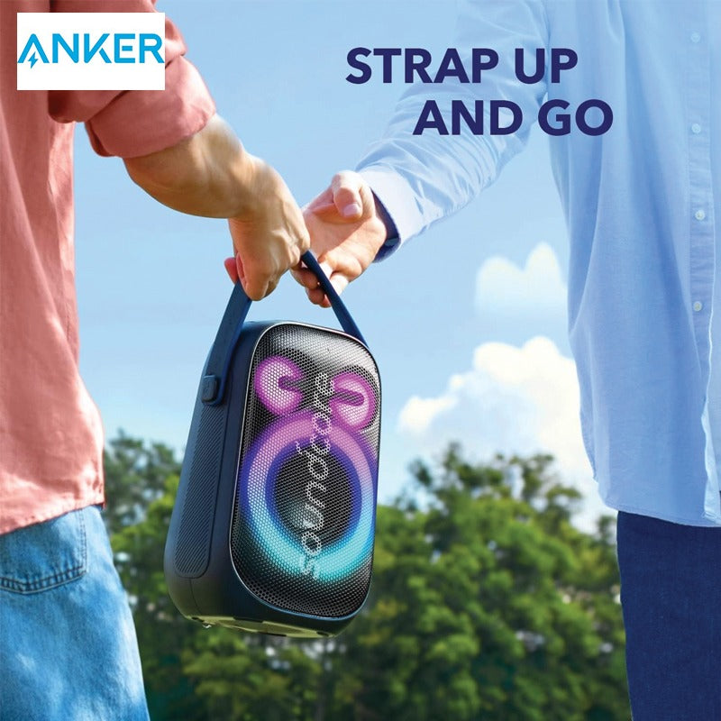 A Person Handing Over ANKER Soundcore Rave Neo 2 to Another Person.