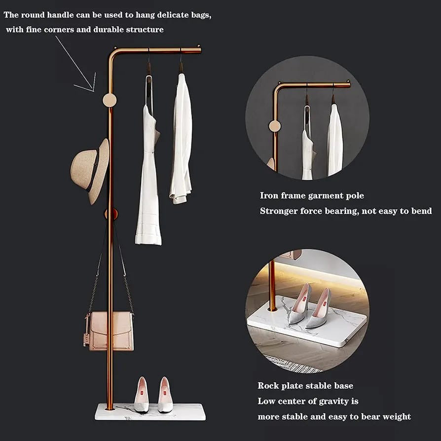 Coat Rack Stand, Multifunctional Cloth Hanger, Hat Bag Storage Organizer Coat Rack Stand, Multifunctional Cloth Hanger, Hat Bag Storage Organizer