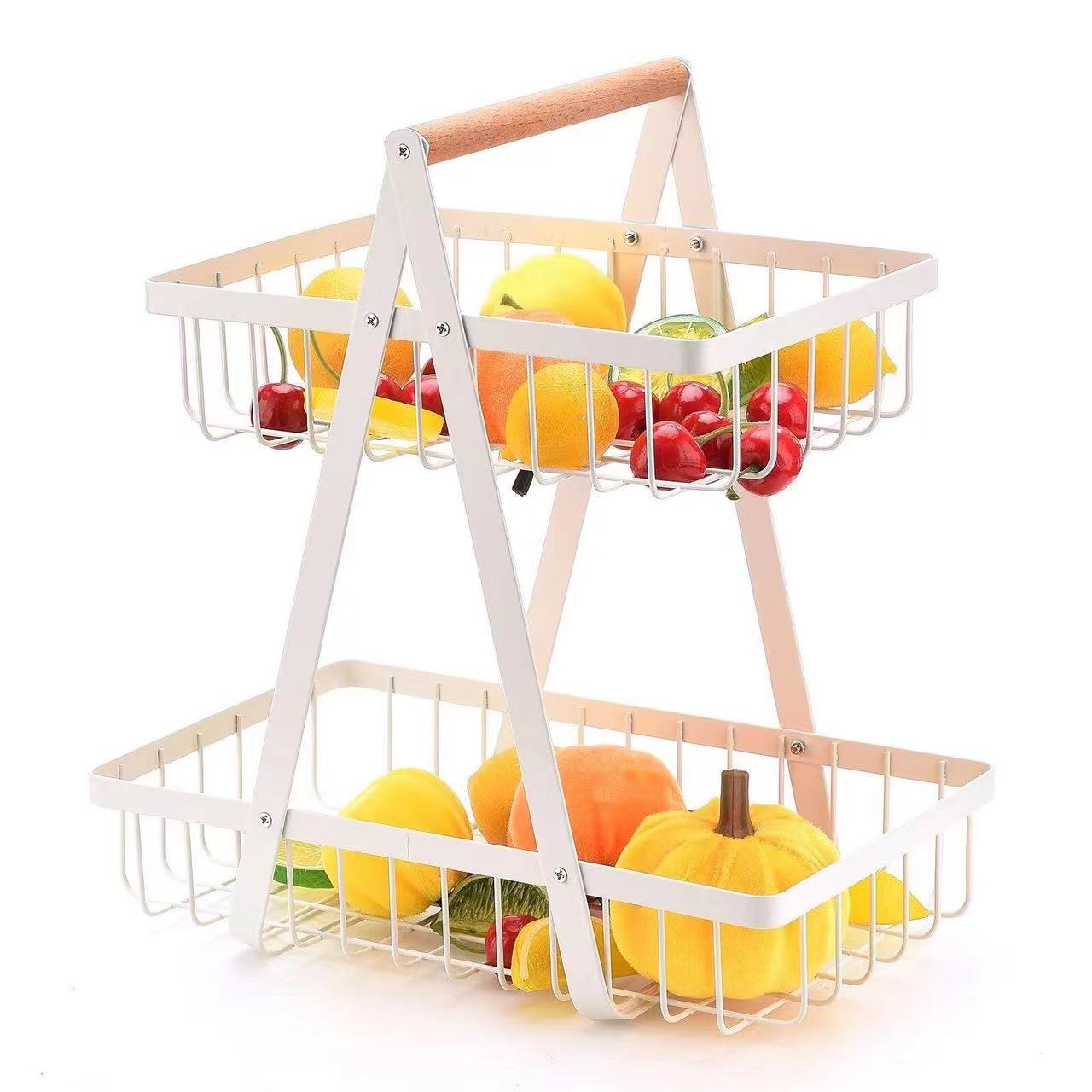 A Fruit Display Stand With Fruits.