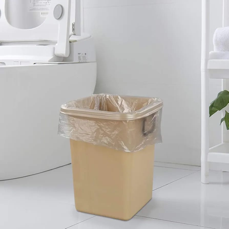 A Garbage Bag is Kept in Trash Bucket.