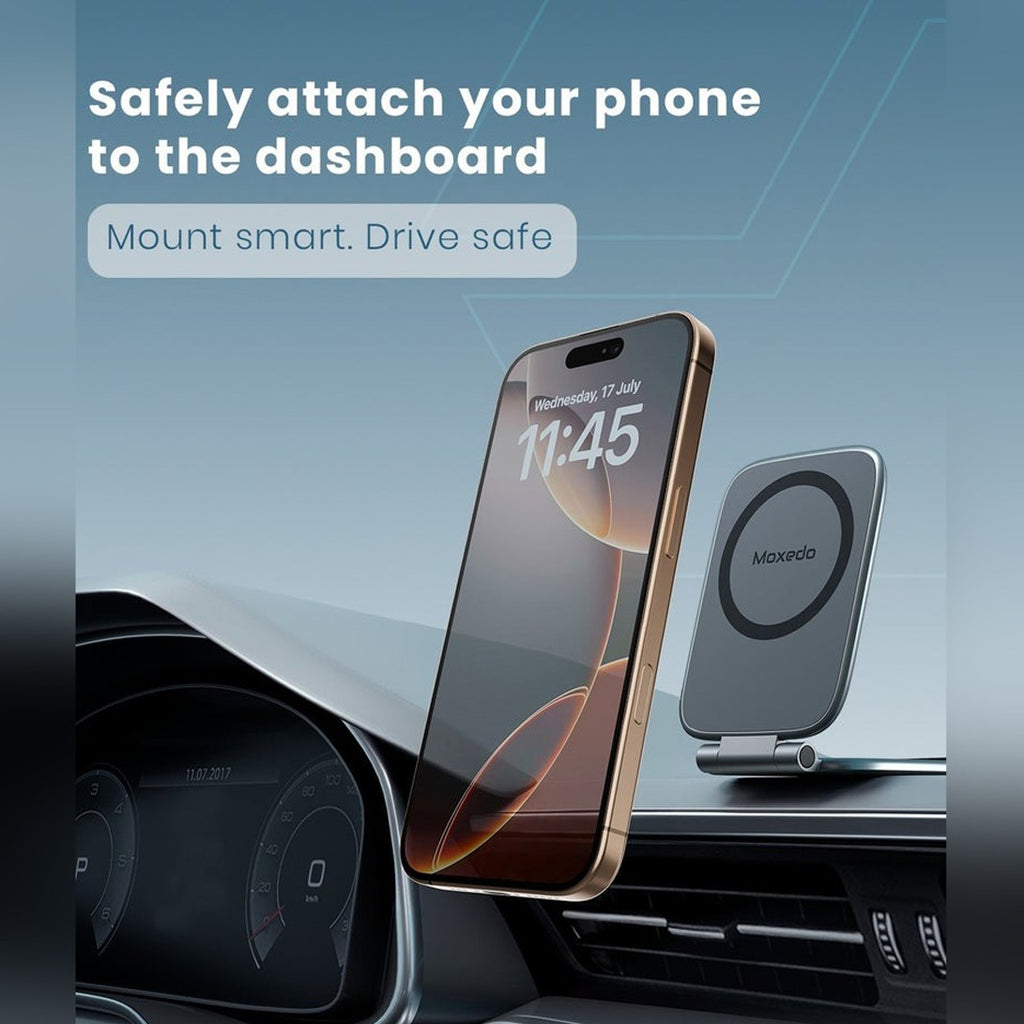 Moxedo Magnetic Phone Holder Stand, Foldable for Dashboard, Desktop and Car Screen Moxedo Magnetic Phone Holder Stand, Foldable for Dashboard, Desktop and Car Screen