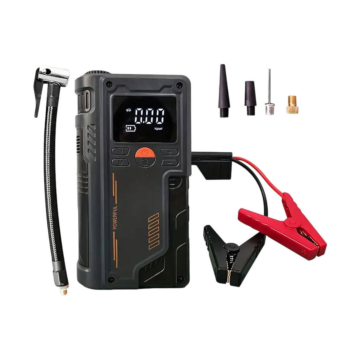 A Smart Air Pump Machine & Car Jump Starter.