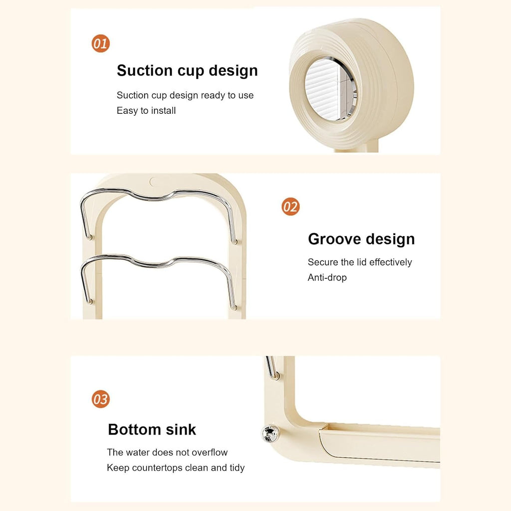 Suction Cup Pot Lid Holder, Wall Mounted Pan Cover Stand Organizer, Multi- Layer Chopping Board Holder Suction Cup Pot Lid Holder, Wall Mounted Pan Cover Stand Organizer, Multi- Layer Chopping Board Holder