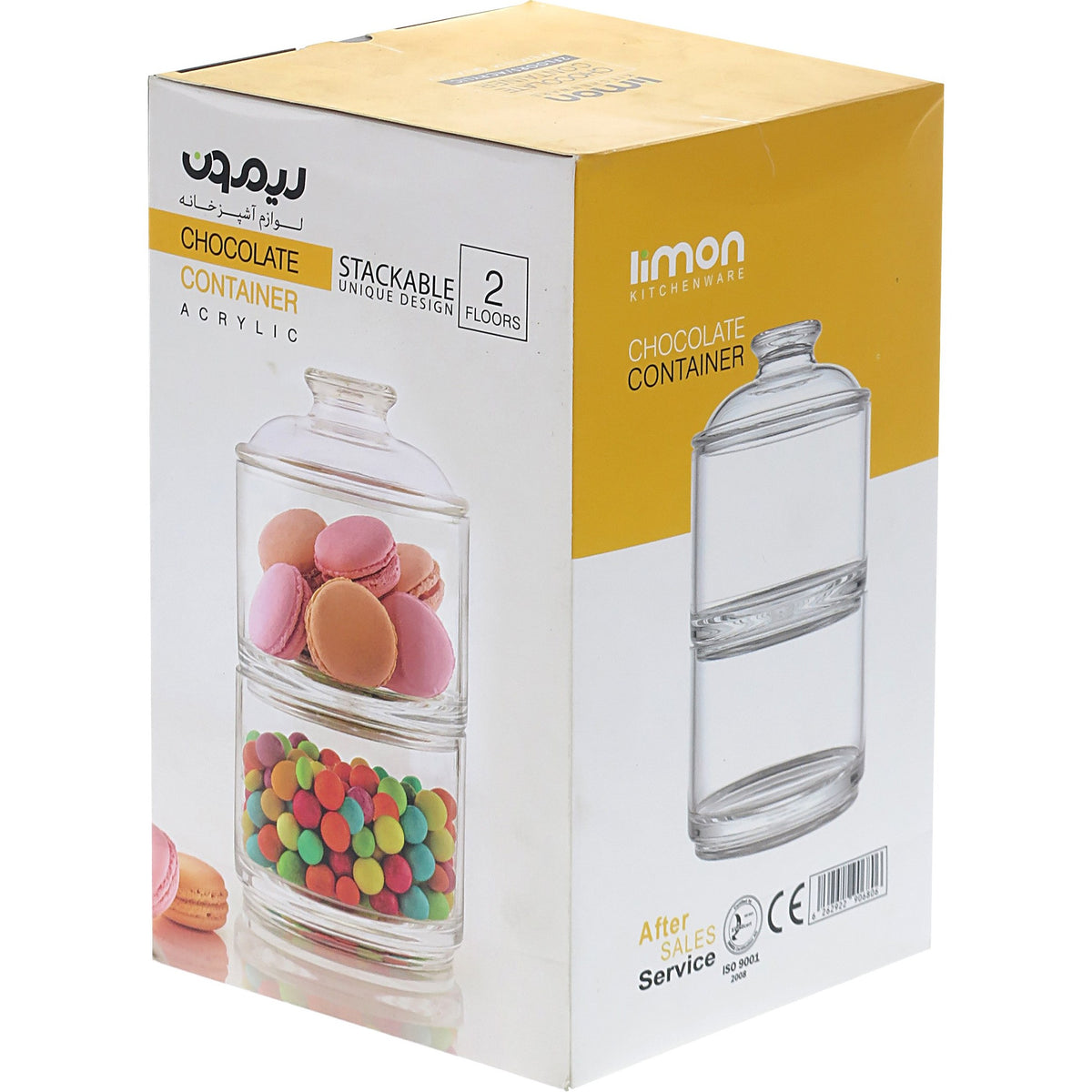 Package Of Acrylic Chocolate Container.