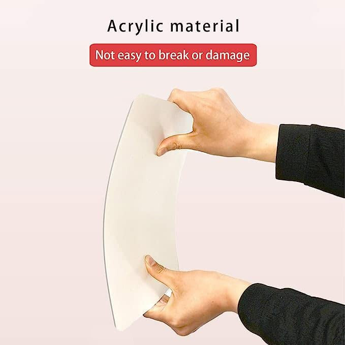 A Person is Bending Acrylic Mirror Sheet.