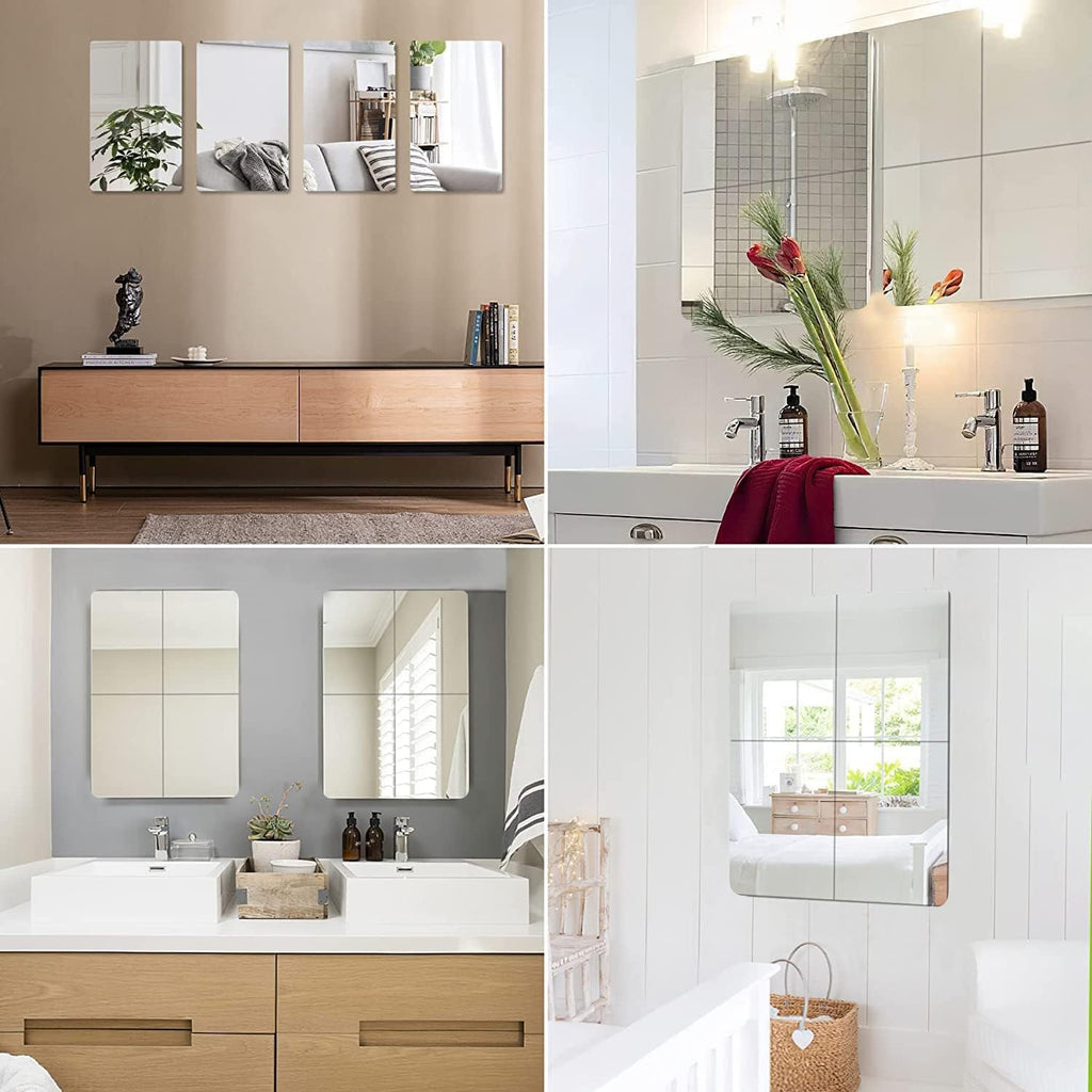 Acrylic Mirror Sheet, Rectangular Flexible Wall Mirror Sticker Acrylic Mirror Sheet, Rectangular Flexible Wall Mirror Sticker