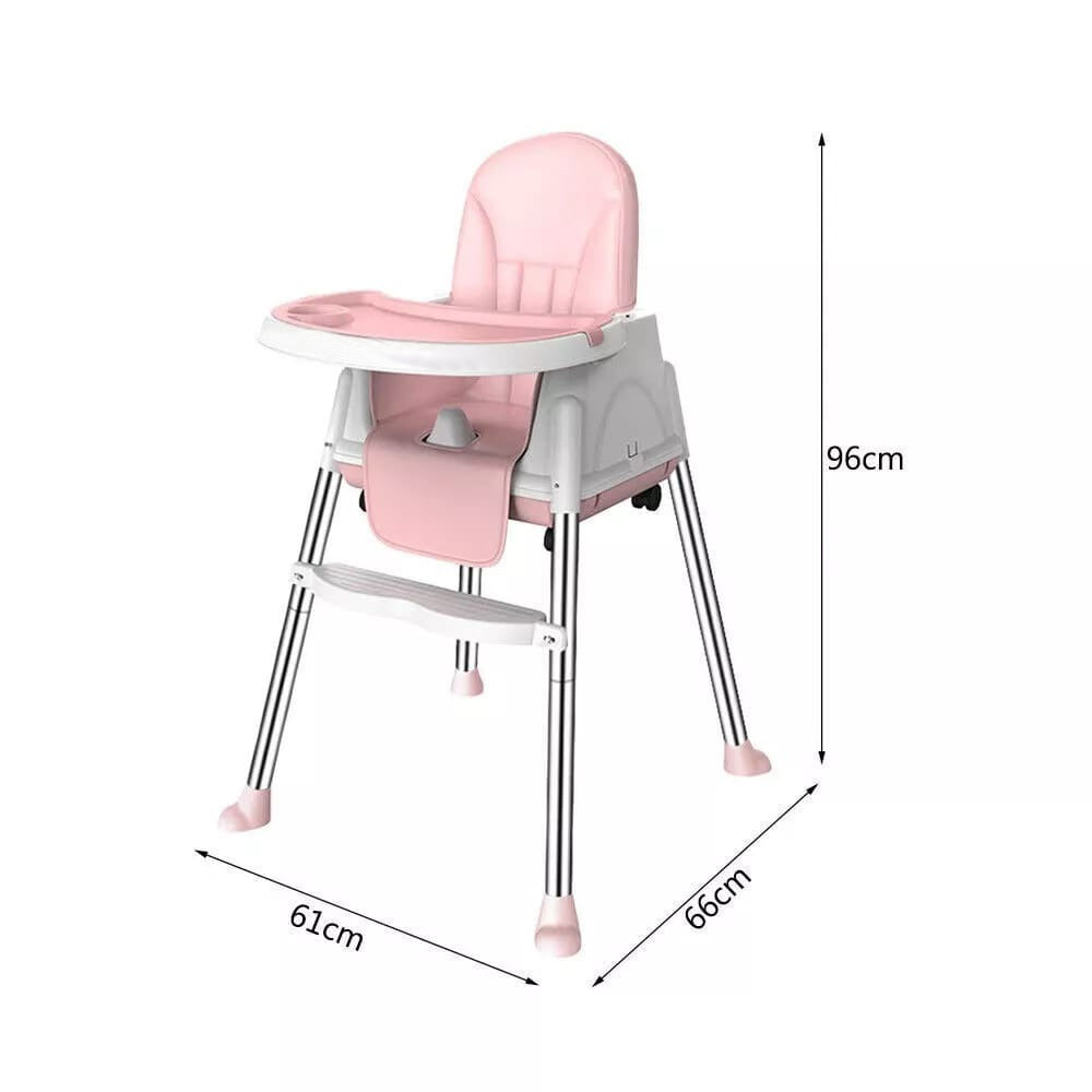 Size Of Adjustable Kids Multi-functional Feeding Chair.