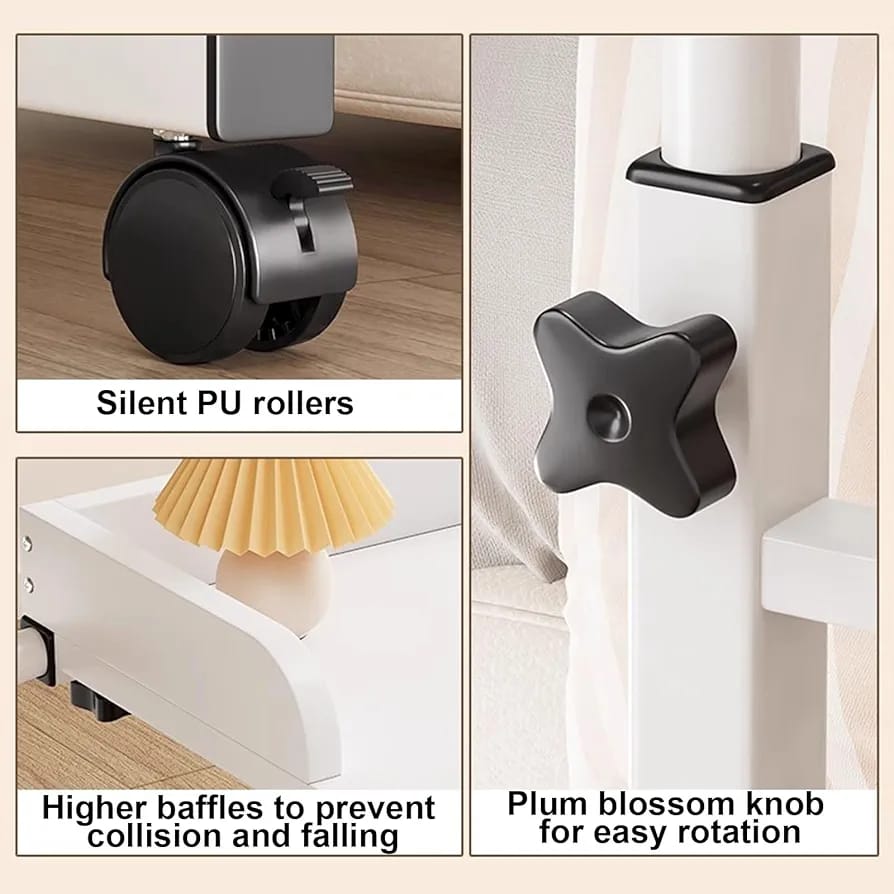 Parts Of Adjustable Overbed Table.