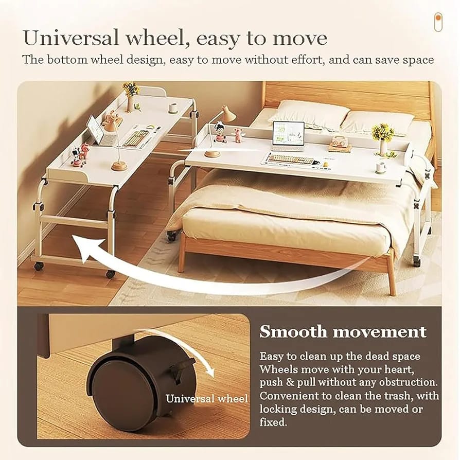 Adjustable Overbed Table, Overbed Laptop Table Working Station, Breakfast Table Adjustable Overbed Table, Overbed Laptop Table Working Station, Breakfast Table