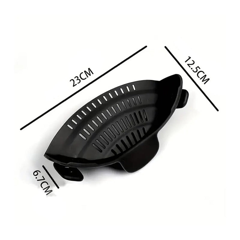 Size Of Adjustable Silicone Pot Pan Bowl Strainer.