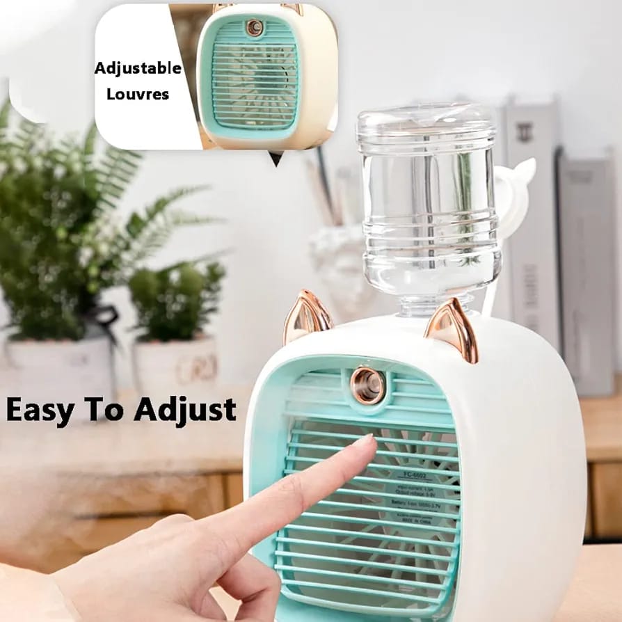 Mini Spray Cooling Fan, Portable Air Conditioner Fan, Mini Desktop Humidifier Mini Spray Cooling Fan, Portable Air Conditioner Fan, Mini Desktop Humidifier