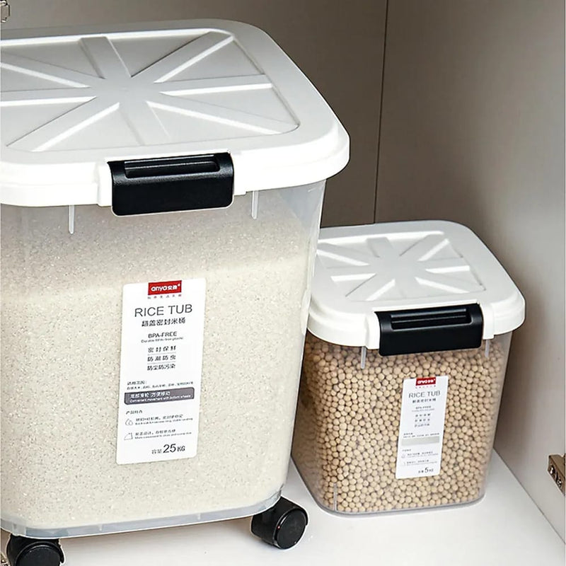 Sample Rice Store Storage Airtight Grain Storage Box, Rice Storage Container, Rice Bucket For Ki