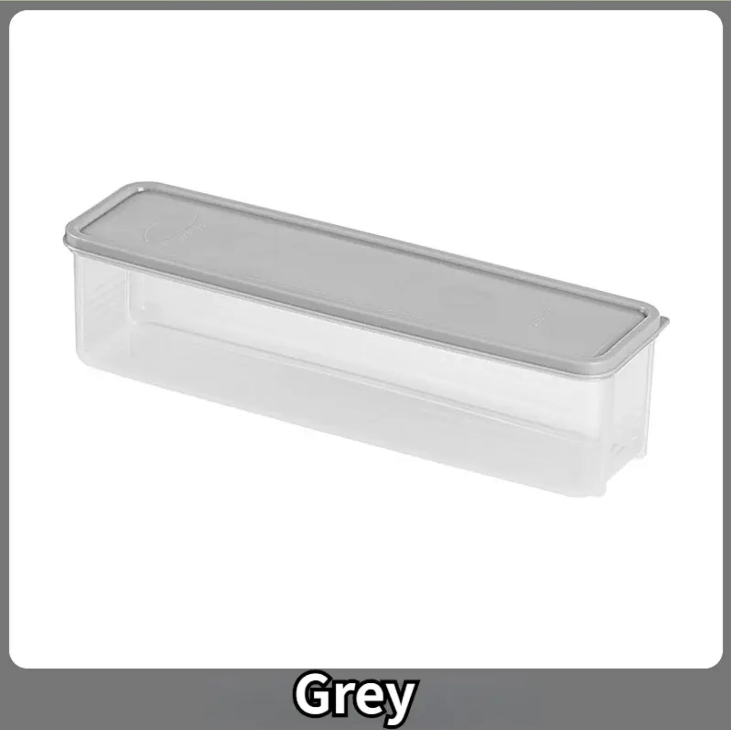 Grey Airtight Rectangular Storage Box.