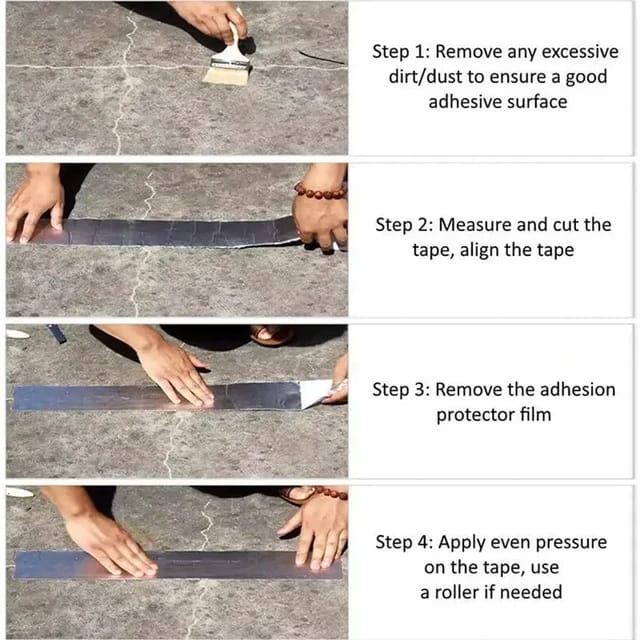 Steps In Using Aluminium Foil Waterproof Tape.