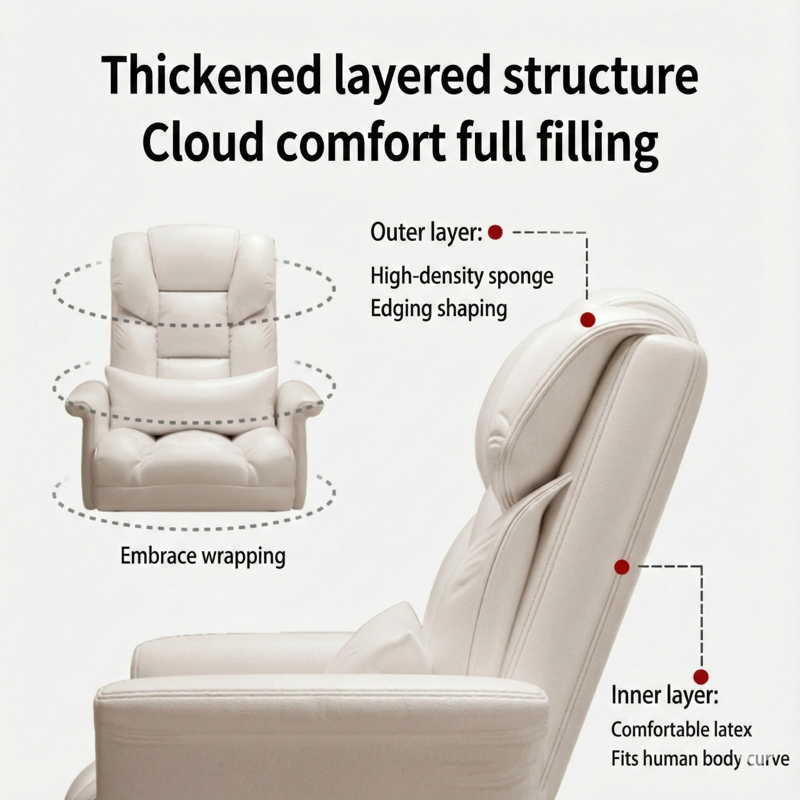 Material Details of An Executive Office Chair.