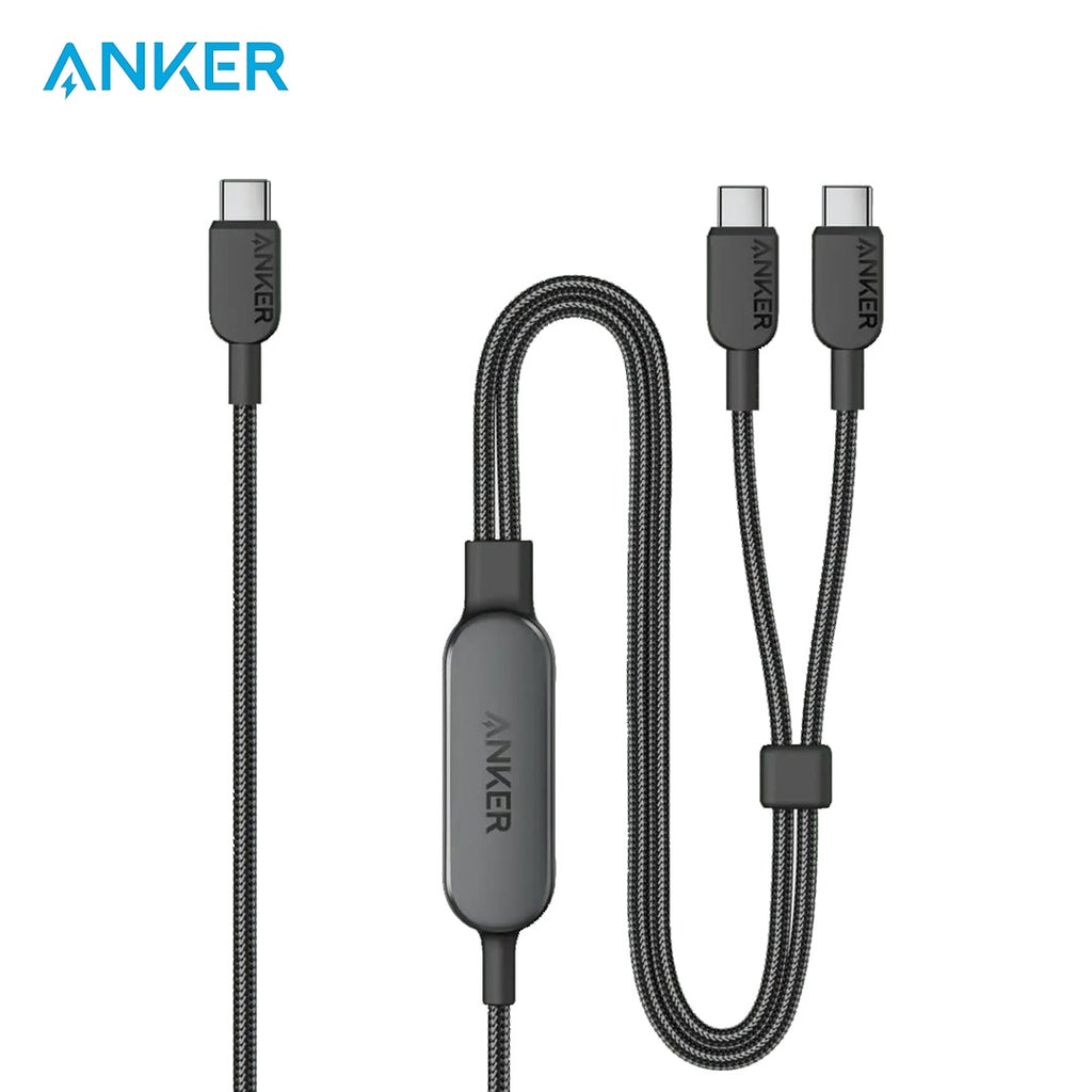 Anker 2-in-1 Cable for High-Power Devices, Ultra- Durable Cable - A8895H11 Anker 2-in-1 Cable for High-Power Devices, Ultra- Durable Cable - A8895H11