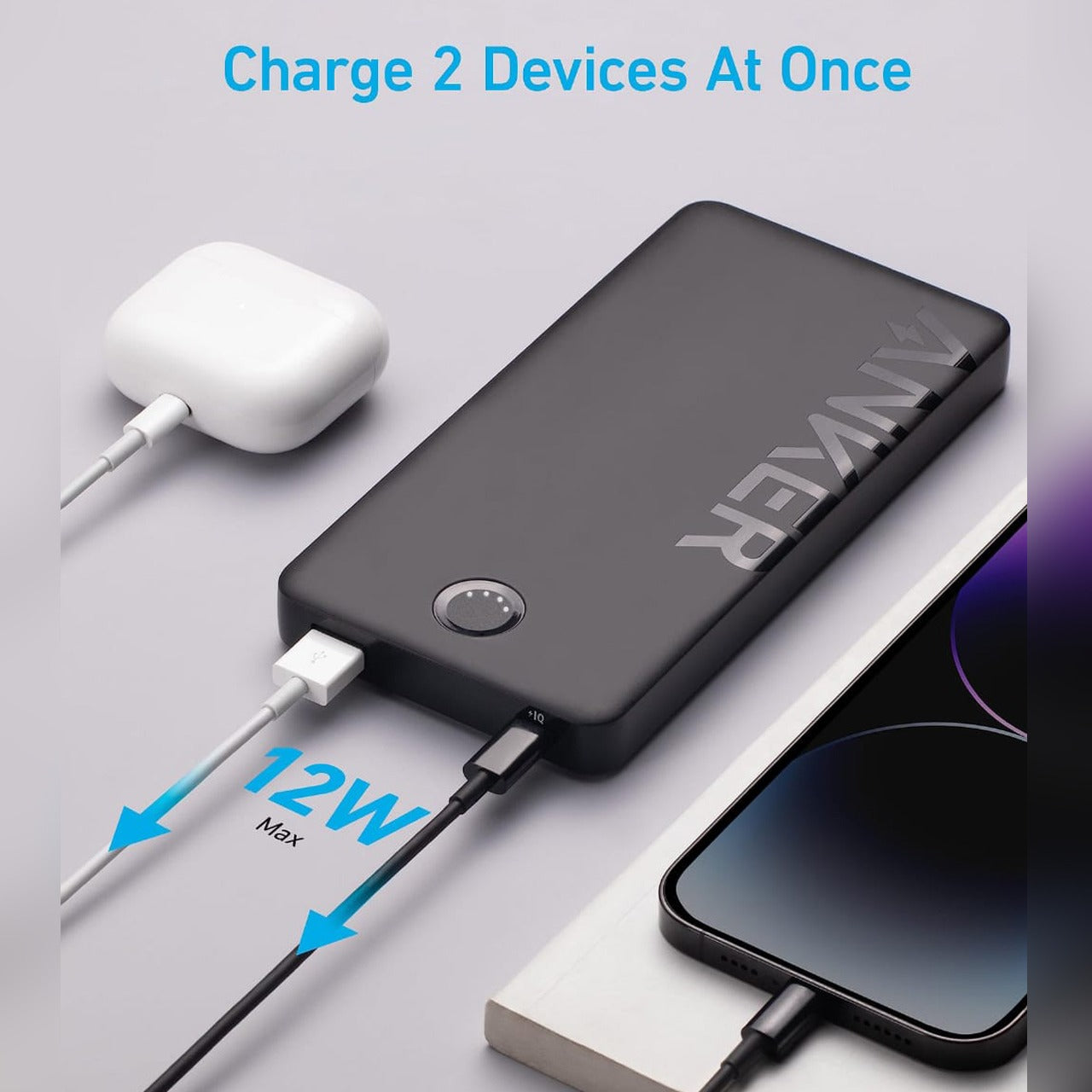 Anker 323 Power Bank 10,000mAh (PowerCore PIQ) Series 3