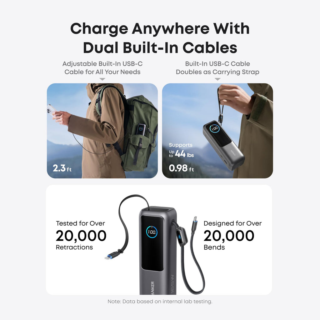 Anker High-Power Multi-Device Charging Laptop Power Bank - A1695H11 Anker High-Power Multi-Device Charging Laptop Power Bank - A1695H11
