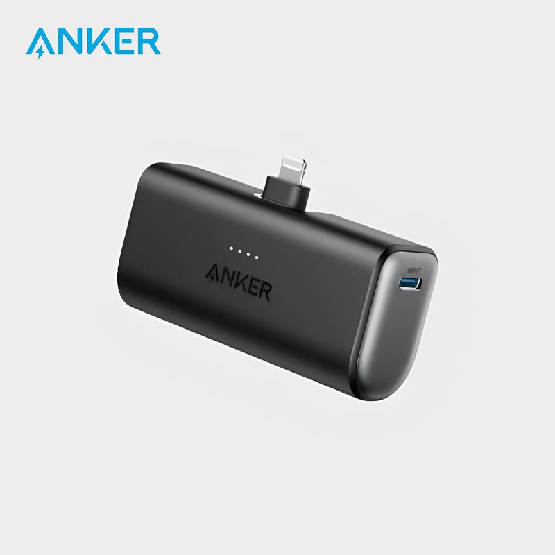 Anker Nano Power Bank - 12W, Built-In Lightning Foldable Connector 5,0