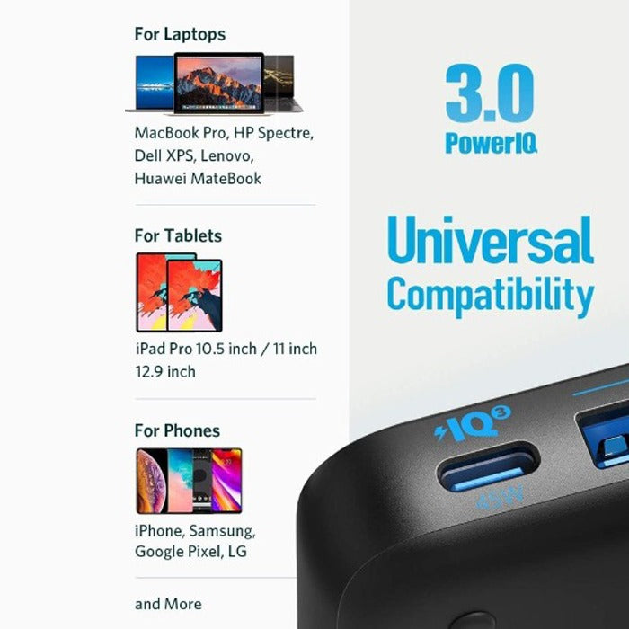 Anker PowerPort Atom 3 Slim 65W, 4-Port High-Speed Multi-Port Fast Charging Station - A2045K11 Anker PowerPort Atom 3 Slim 65W, 4-Port High-Speed Multi-Port Fast Charging Station - A2045K11