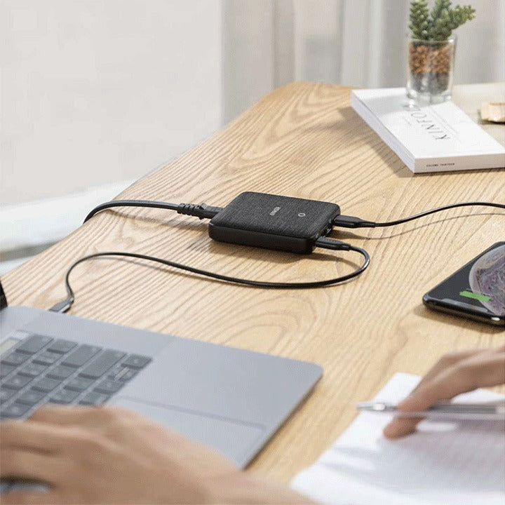 Anker PowerPort Atom III 63W Slim  High-Speed Charger with 2 USB-C and 2 USB-A Ports