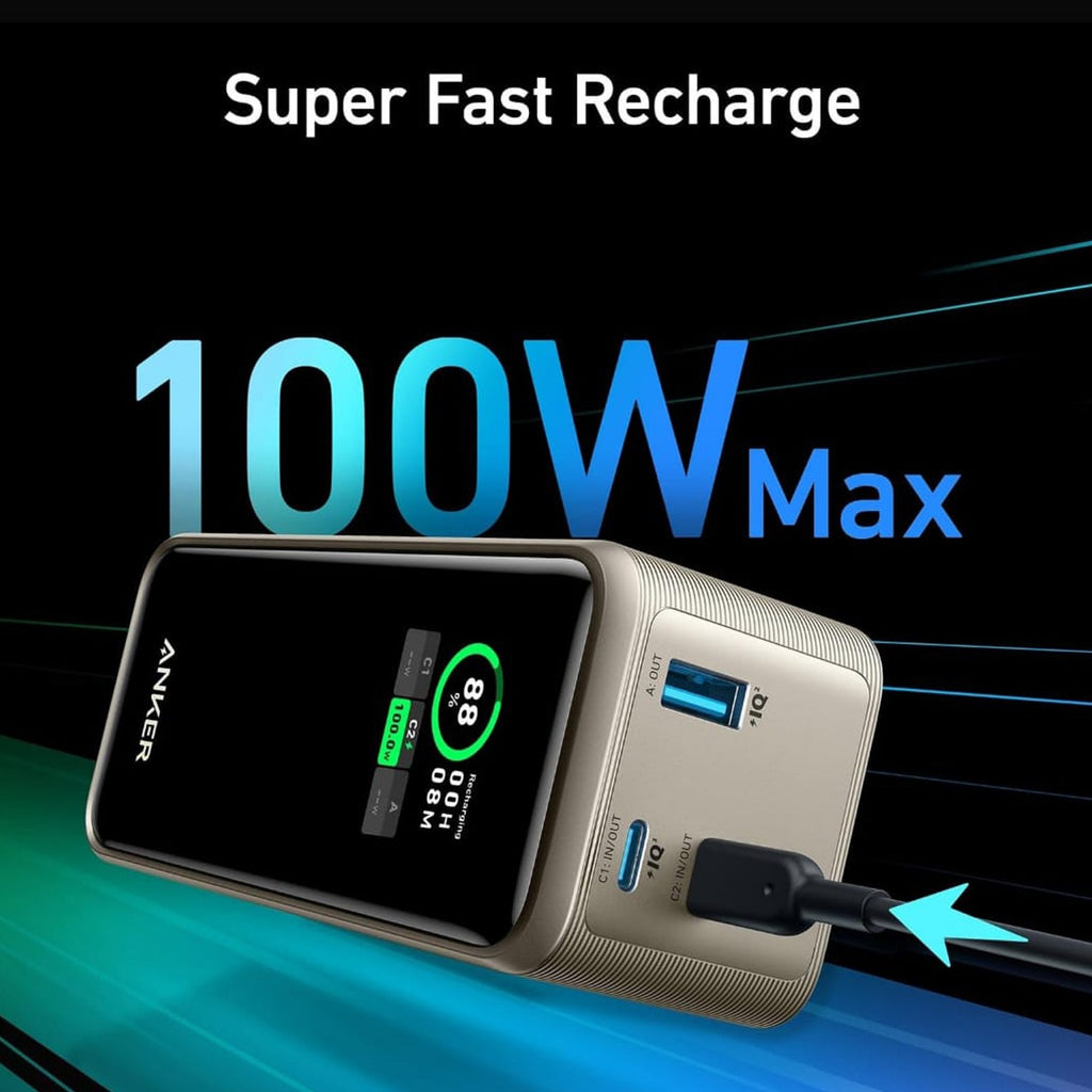 Anker Prime 20,000 mAh Power Bank (200W), Multi-Device Fast Charging - A13360B1 Anker Prime 20,000 mAh Power Bank (200W), Multi-Device Fast Charging - A13360B1