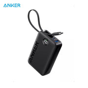 Anker Ultra Compact Power Bank (20,000 mAh, 22.5W, Built- In -USB- C Cable) - A1647H11