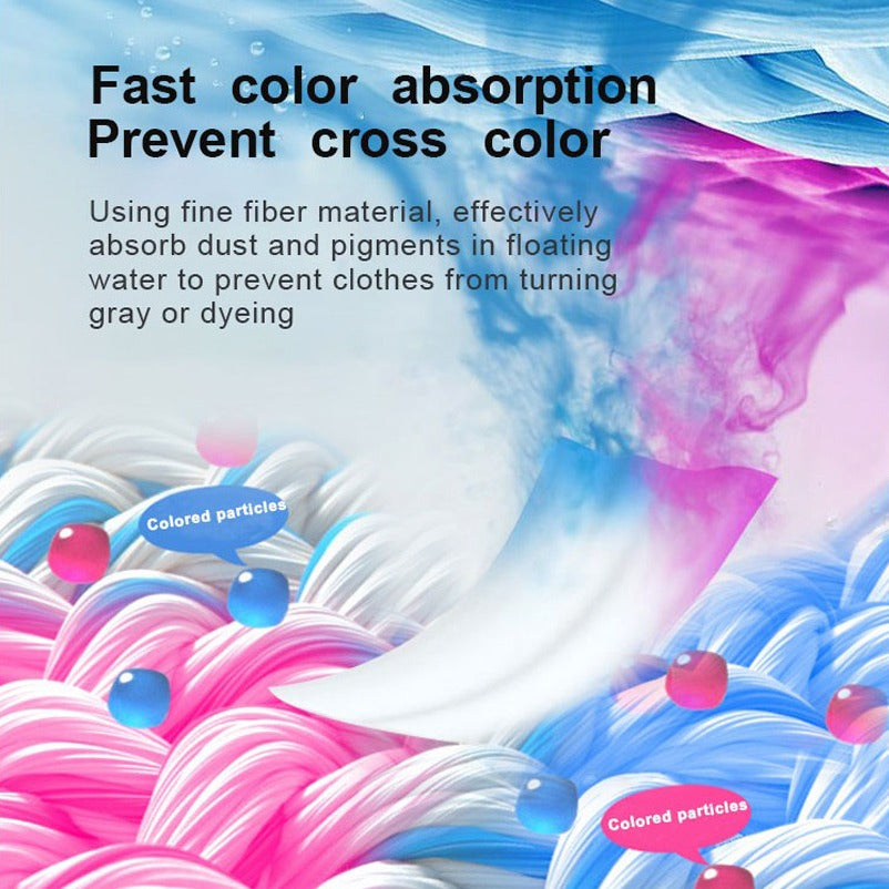 Anti-Staining Laundry Paper Absorbing Colors.
