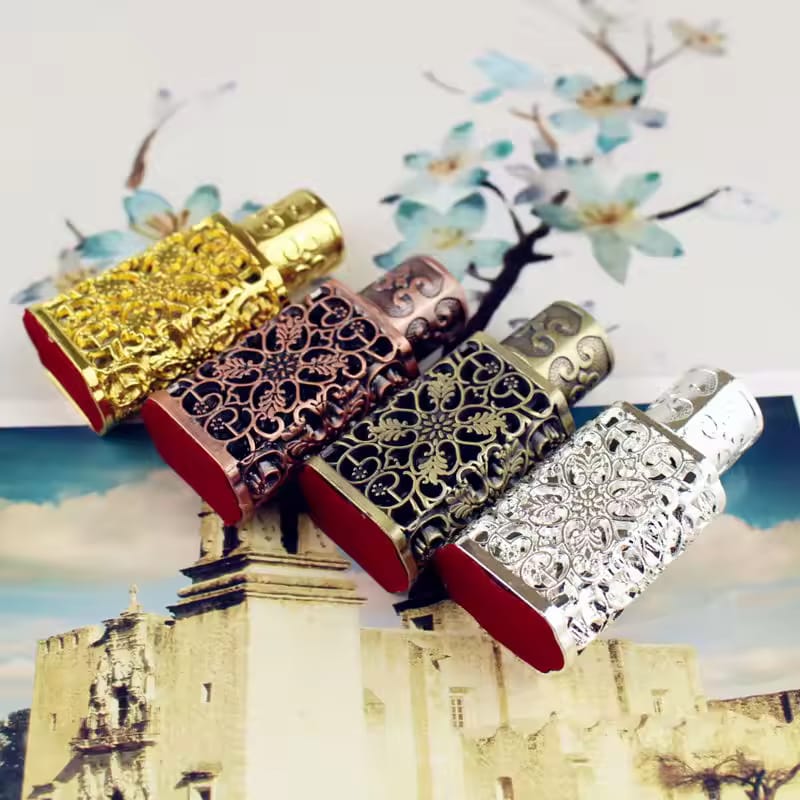 Set Of Antique Mini Perfume