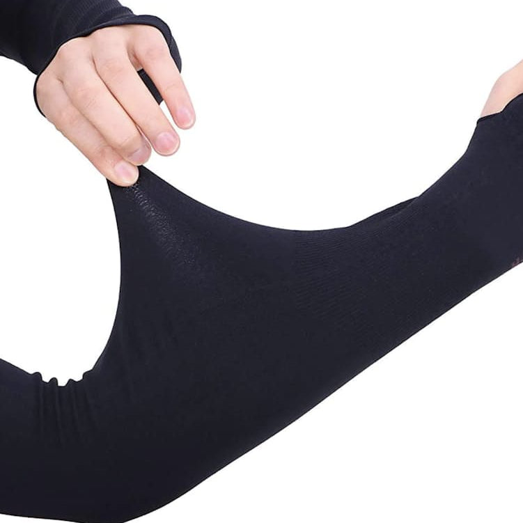 Unisex Arm Skin Protector, 1 Pair Long UV Protection Arm Sleeves Unisex Arm Skin Protector, 1 Pair Long UV Protection Arm Sleeves